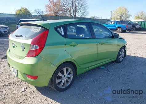 2014 Hyundai Accent Se z USA, uszkodzony, nr VIN KMHCU5AEXEU175389